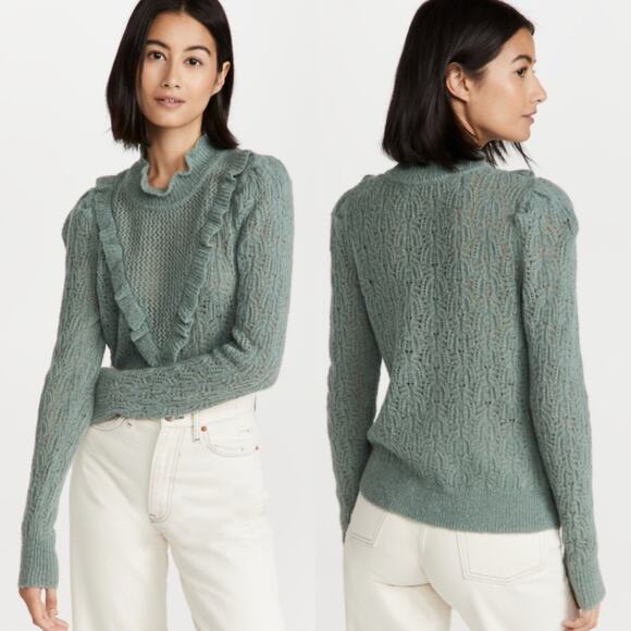 NWT Veronica Beard Sorina Sweater in Sage Green - Picture 2 of 2